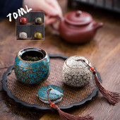 70 ml keramikas mini kremācijas urnas piemiņas trauks mājdzīvnieku pelnu urnu tirdzniecības centrs Piemiņas bēru zārks Mājas suns kaķis putns peles kolumbārijs