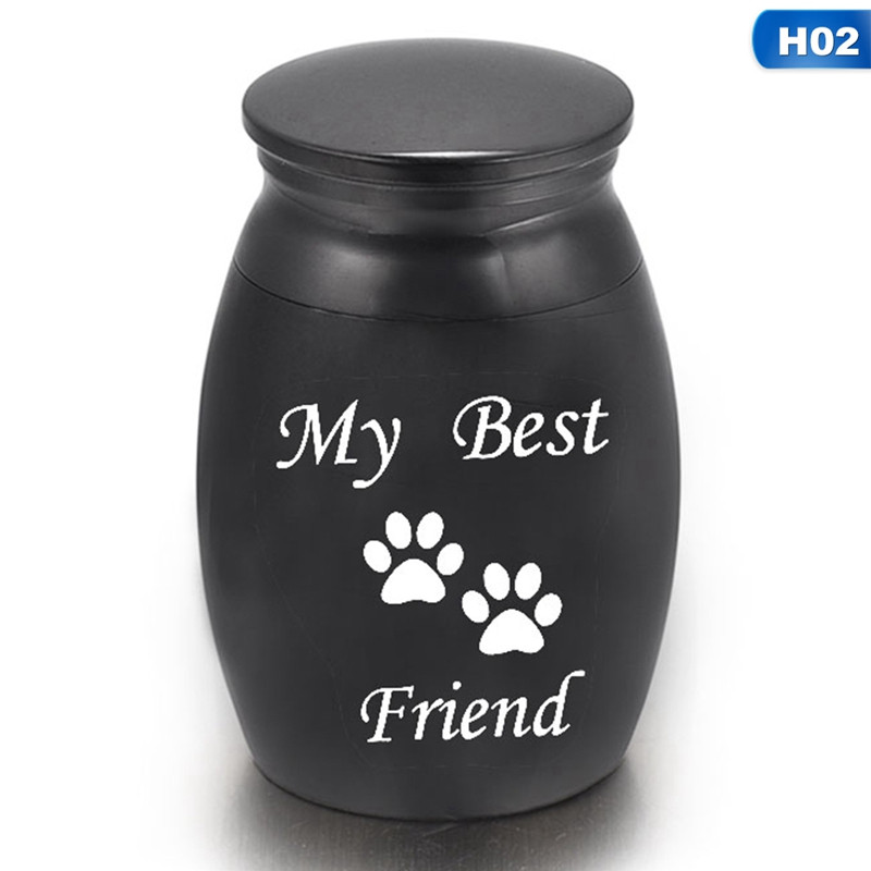 Mājdzīvnieki Piemiņas zārks Kolumbārijs Mājdzīvnieku memoriāli Mini Izmēra Burts Melns Urna Mājdzīvnieki Suns Kaķis Putns Pele Kremācija Pelnu Urna