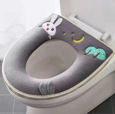 1 kom. Preslatka crtana navlaka za WC školjku s patentnim zatvaračem Plišani gornji kaput Podloga za WC školjku Univerzalna WC daska Kućanske potrepštine