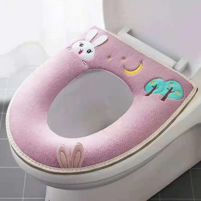 1 kom. Preslatka crtana navlaka za WC školjku s patentnim zatvaračem Plišani gornji kaput Podloga za WC školjku Univerzalna WC daska Kućanske potrepštine