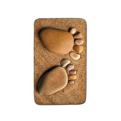 HD drukāšanas akmens paklājs vannas istabai, neslīdošs vannas paklājiņš, kāju paklājiņš 3D tualetes paklājiņš Videi draudzīgs tualetes sēdekļa pārvalks mājas dekorēšanai