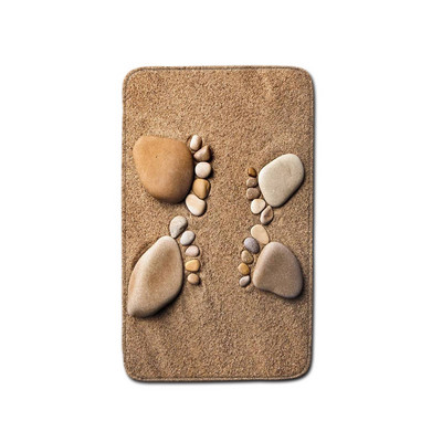 HD drukāšanas akmens paklājs vannas istabai, neslīdošs vannas paklājiņš, kāju paklājiņš 3D tualetes paklājiņš Videi draudzīgs tualetes sēdekļa pārvalks mājas dekorēšanai