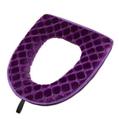 Tualetes sēdekļa spilvens ar rāvējslēdzēju mājsaimniecības ziemas silts ūdensizturīgs vannas istabas sēdpaliktnis universāls