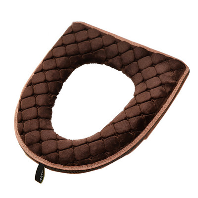 Tualetes sēdekļa spilvens ar rāvējslēdzēju mājsaimniecības ziemas silts ūdensizturīgs vannas istabas sēdpaliktnis universāls