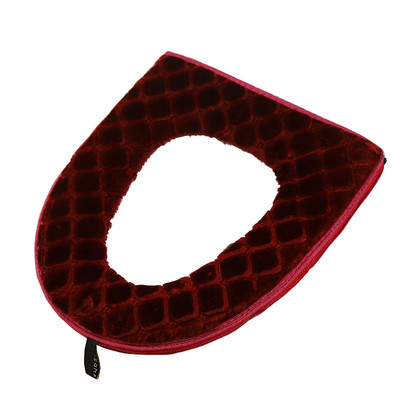 Tualetes sēdekļa spilvens ar rāvējslēdzēju mājsaimniecības ziemas silts ūdensizturīgs vannas istabas sēdpaliktnis universāls