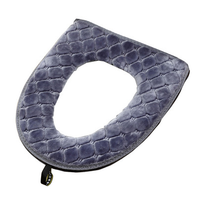 Tualetes sēdekļa spilvens ar rāvējslēdzēju mājsaimniecības ziemas silts ūdensizturīgs vannas istabas sēdpaliktnis universāls