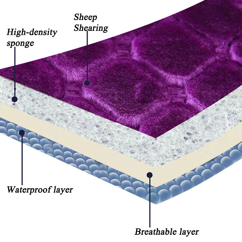 Tualetes sēdekļa spilvens ar rāvējslēdzēju mājsaimniecības ziemas silts ūdensizturīgs vannas istabas sēdpaliktnis universāls