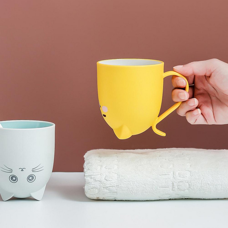 Čaša za četkicu za zube Lagana čašica za četkanje zuba Dugotrajna, ekološki prihvatljiva preslatkog izgleda Univerzalni držač četkice za zube