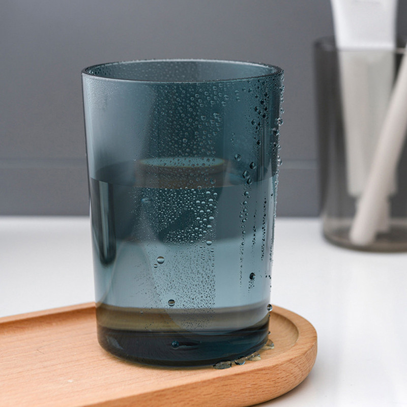 Modes plastmasas mazgāšanas birste Zobu birstes kauss Creative Caurspīdīgs pāris Gargle skalošanas krūze Mutes birstes krūze