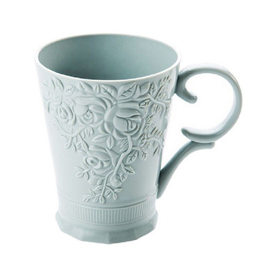 Plastmasas mutes skalojamā līdzekļa krūze kafijas tēja ūdens krūze grebta zobu birstes krūze Vannas istabas trauki Mājas zobu birstes turētājs krūze Dzērienu rīki