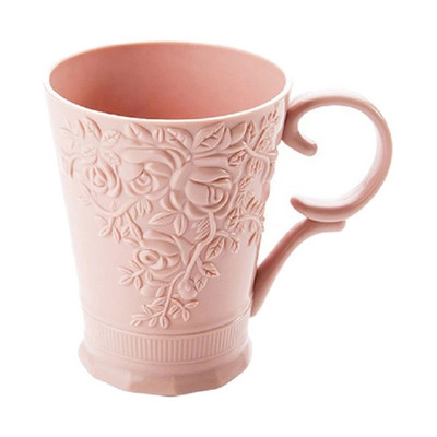 Plastmasas mutes skalojamā līdzekļa krūze kafijas tēja ūdens krūze grebta zobu birstes krūze Vannas istabas trauki Mājas zobu birstes turētājs krūze Dzērienu rīki