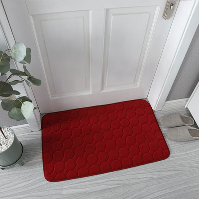 Vannas paklājs, neslīdošs koraļļu samta spilventiņu paklājs izlietnē, bruģakmens reljefs vannas sānu grīdas paklājs dušas telpas paklājiņš