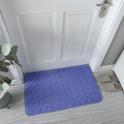 Vannas paklājs, neslīdošs koraļļu samta spilventiņu paklājs izlietnē, bruģakmens reljefs vannas sānu grīdas paklājs dušas telpas paklājiņš