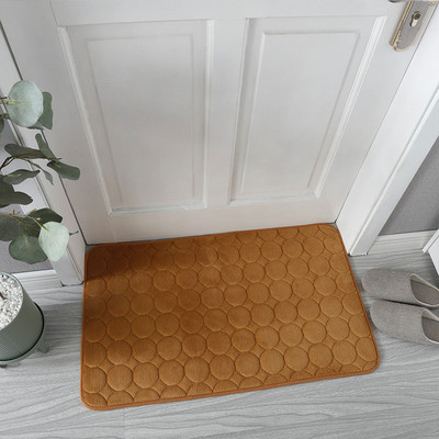 Vannas paklājs, neslīdošs koraļļu samta spilventiņu paklājs izlietnē, bruģakmens reljefs vannas sānu grīdas paklājs dušas telpas paklājiņš