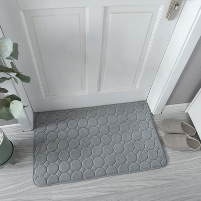 Vannas paklājs, neslīdošs koraļļu samta spilventiņu paklājs izlietnē, bruģakmens reljefs vannas sānu grīdas paklājs dušas telpas paklājiņš