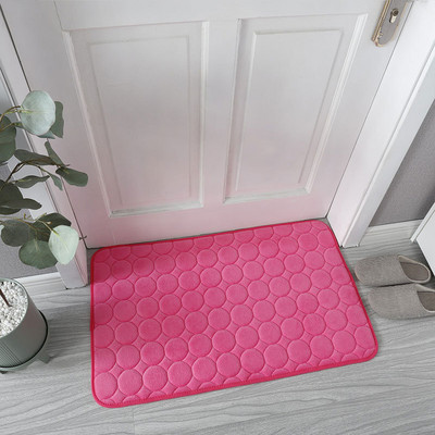 Vannas paklājs, neslīdošs koraļļu samta spilventiņu paklājs izlietnē, bruģakmens reljefs vannas sānu grīdas paklājs dušas telpas paklājiņš