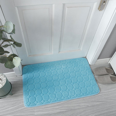 Vannas paklājs, neslīdošs koraļļu samta spilventiņu paklājs izlietnē, bruģakmens reljefs vannas sānu grīdas paklājs dušas telpas paklājiņš