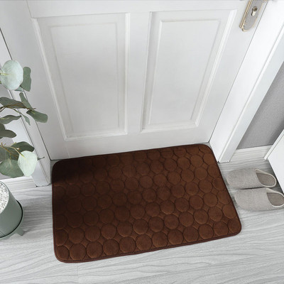 Vannas paklājs, neslīdošs koraļļu samta spilventiņu paklājs izlietnē, bruģakmens reljefs vannas sānu grīdas paklājs dušas telpas paklājiņš