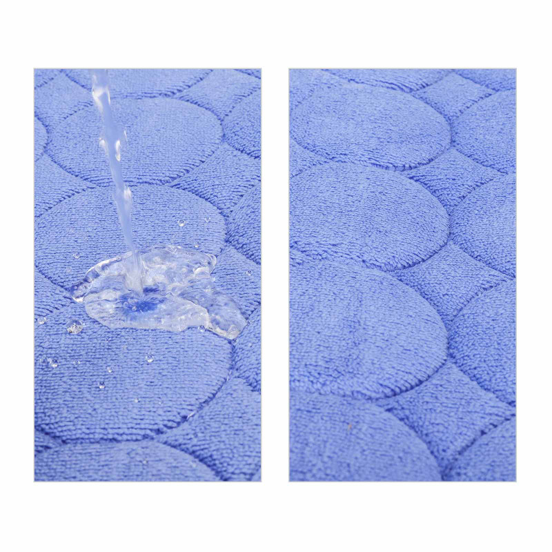 Vannas paklājs, neslīdošs koraļļu samta spilventiņu paklājs izlietnē, bruģakmens reljefs vannas sānu grīdas paklājs dušas telpas paklājiņš