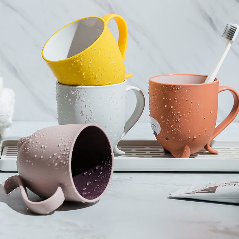 4 stila Crtić slatke životinje Šalica za usta Četkica za zube Šalica za pranje zuba Kupaonski pribor Dječja čašica za grgljanje Kupaonski gadget