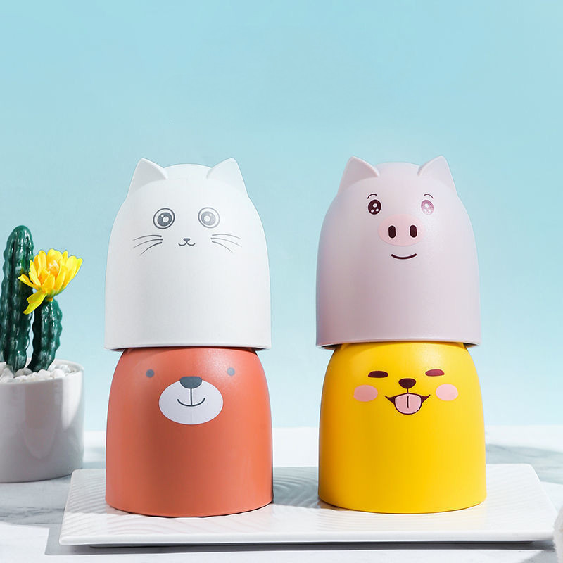 4 stila Crtić slatke životinje Šalica za usta Četkica za zube Šalica za pranje zuba Kupaonski pribor Dječja čašica za grgljanje Kupaonski gadget