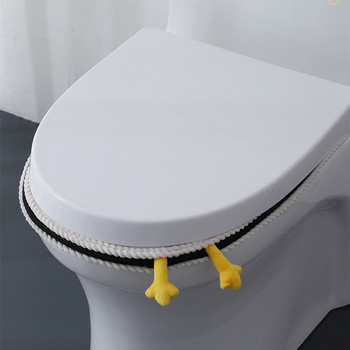НОВО Гореща разпродажба Удобен карикатурен капак за тоалетна седалка за баня Зимен капак за тоалетна Домакинска подложка за табуретка Калъф за седалка Калъф за капак