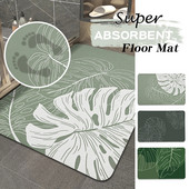 Nordijske podne prostirke Green Leaf Otirači za vrata Ulazni otirači Kuhinjske prostirke Protuklizni tepih za kupaonicu Dnevni boravak Kućne prostirke
