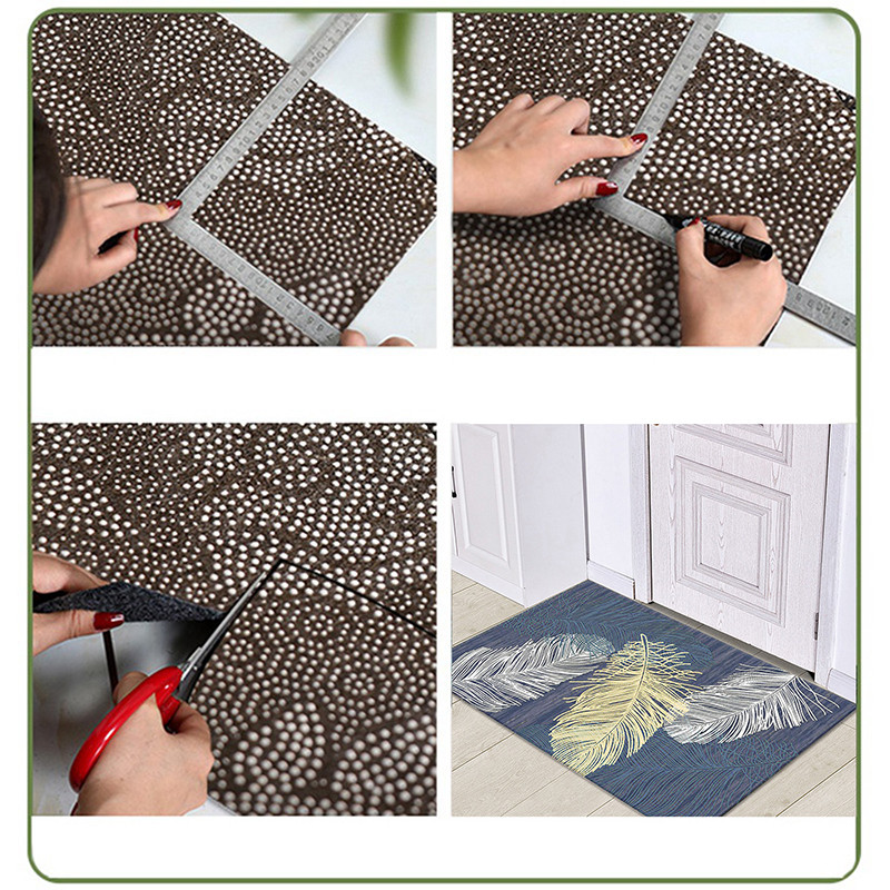 Nordijske podne prostirke Green Leaf Otirači za vrata Ulazni otirači Kuhinjske prostirke Protuklizni tepih za kupaonicu Dnevni boravak Kućne prostirke