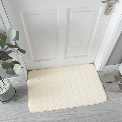 Vannas istabas vannas paklājs Neslīdoši koraļļu samta paklāji izlietnē Bruģakmens reljefs vannas sānu grīdas paklājs dušas telpas paklājs