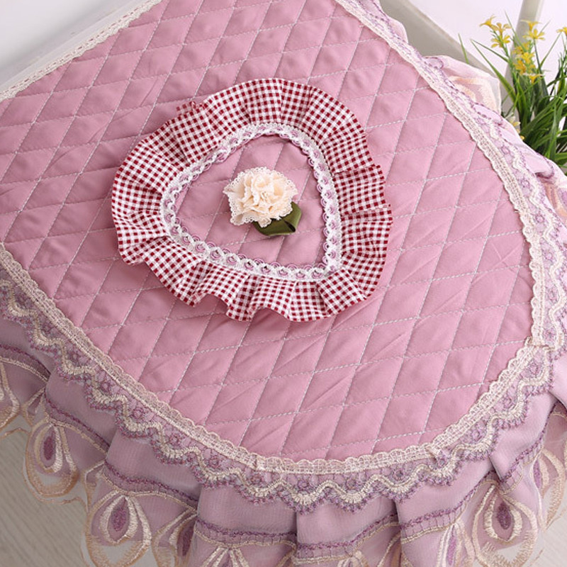 3 KOM Baršunasta čipkasta navlaka za WC školjku Set WC Dekoracija kućne kupaonice Poklopac spremnika za vodu + WC navlaka daska + WC daska