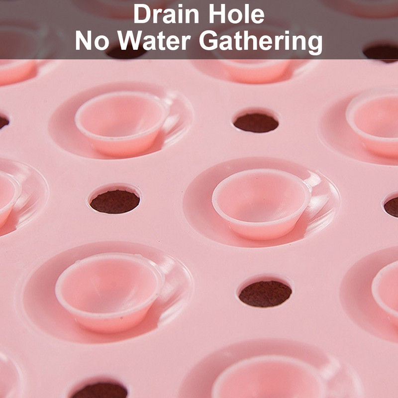 Homaxy neklizajuća kupaonska prostirka za kadu Mekana PVC podna prostirka za kadu Tepih za masažu stopala s vakuumskom podlogom protiv klizanja