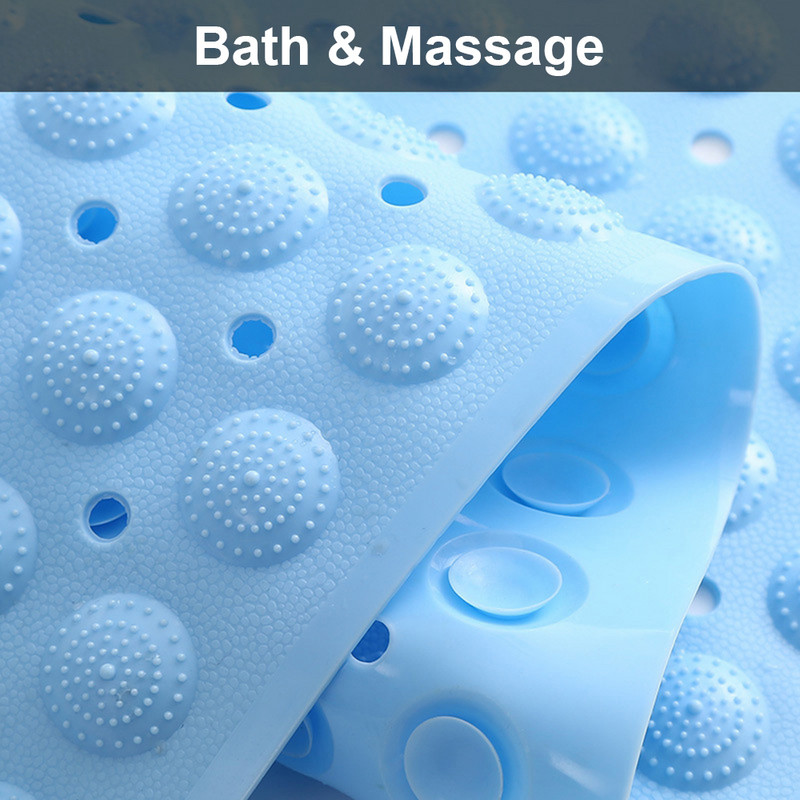 Homaxy neklizajuća kupaonska prostirka za kadu Mekana PVC podna prostirka za kadu Tepih za masažu stopala s vakuumskom podlogom protiv klizanja