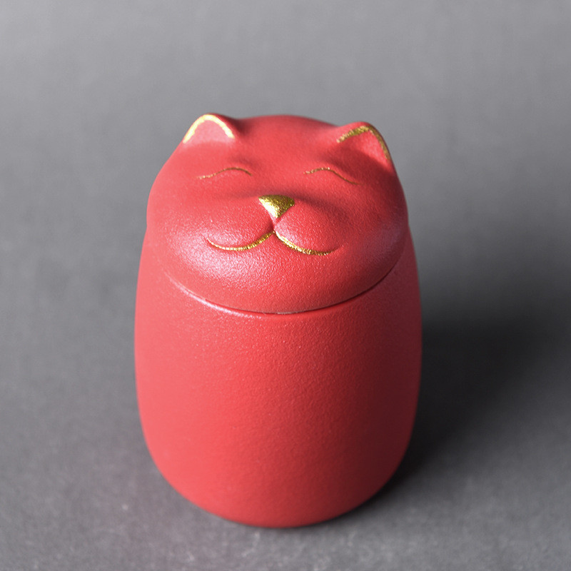 Kaķa formas urna mājdzīvnieku pelniem - kaķa formas piemiņas kremācijas urnas - ar rokām izgatavotas melnas dekoratīvas urnas bērēm, kaķu urna, suņu urna