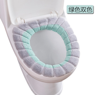 Periva topla navlaka za WC dasku s ručkom WC dodaci Mekani plišani patentni zatvarač WC prostirka Dodaci za kupaonski ukras