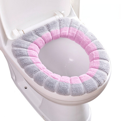 Periva topla navlaka za WC dasku s ručkom WC dodaci Mekani plišani patentni zatvarač WC prostirka Dodaci za kupaonski ukras