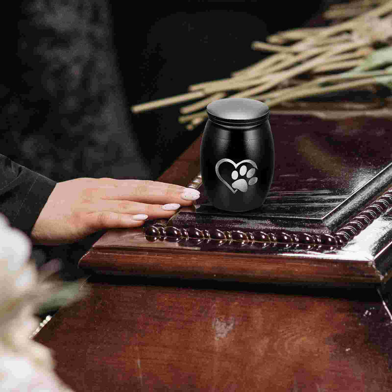 Urne Pepeo Urna Kućni ljubimac Pas Mačka Kremiranje Mala memorijalna kutija za uspomene Psi Životinje Mačke Mini pogrebni pokloni od nehrđajućeg čelika Šape