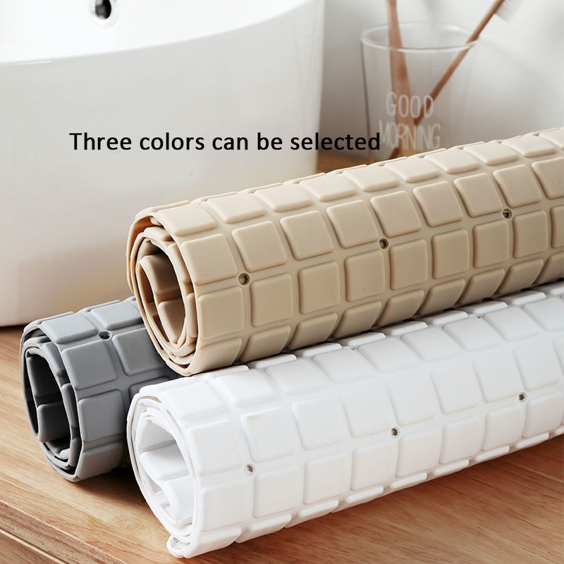 Biezums PVC vannas istabas pretslīdes paklājs vannas dušas paklājs grīdas spilvens vannas paklājs masāžas paklājiņš ar piesūcekni, drenāžas caurumu