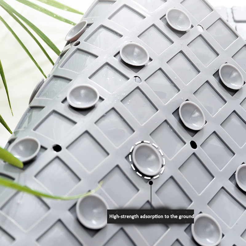 Biezums PVC vannas istabas pretslīdes paklājs vannas dušas paklājs grīdas spilvens vannas paklājs masāžas paklājiņš ar piesūcekni, drenāžas caurumu