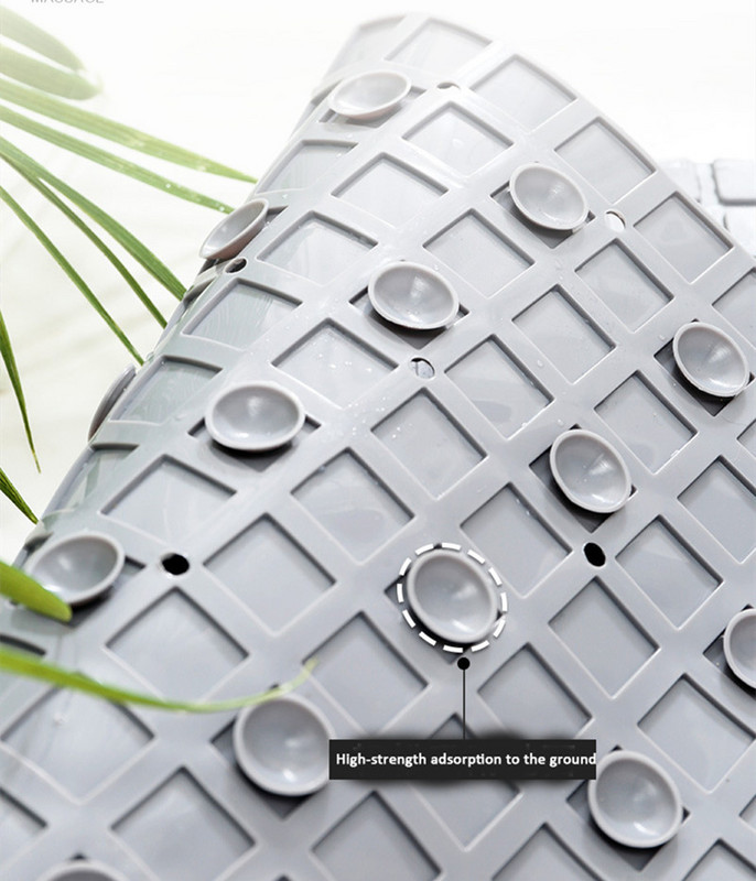 Biezuma PVC vannas istabas pretslīdes paklājs vannas dušas paklājs grīdas spilvens vannas paklājs masāžas paklājiņš ar piesūcekni, drenāžas caurumu