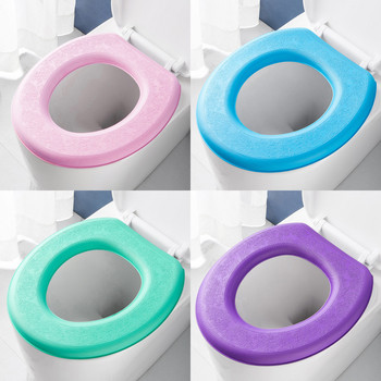 Водоустойчиво меко покривало за тоалетна седалка Миещ се стикер Покритие от пяна за тоалетна EVA възглавница за тоалетна Стикер Баня Closestool Protector
