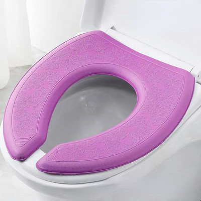 Vandeniui atsparus minkštas tualeto sėdynės užvalkalas, plaunamas lipdukas su putplasčiu tualeto užvalkalas EVA tualeto pagalvėlės lipdukas vonios kambariui, apsaugantis nuo tualeto