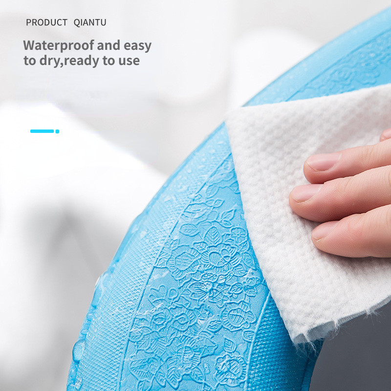 Vandeniui atsparus minkštas tualeto sėdynės užvalkalas, plaunamas lipdukas su putplasčiu tualeto užvalkalas EVA tualeto pagalvėlės lipdukas vonios kambariui, apsaugantis nuo tualeto