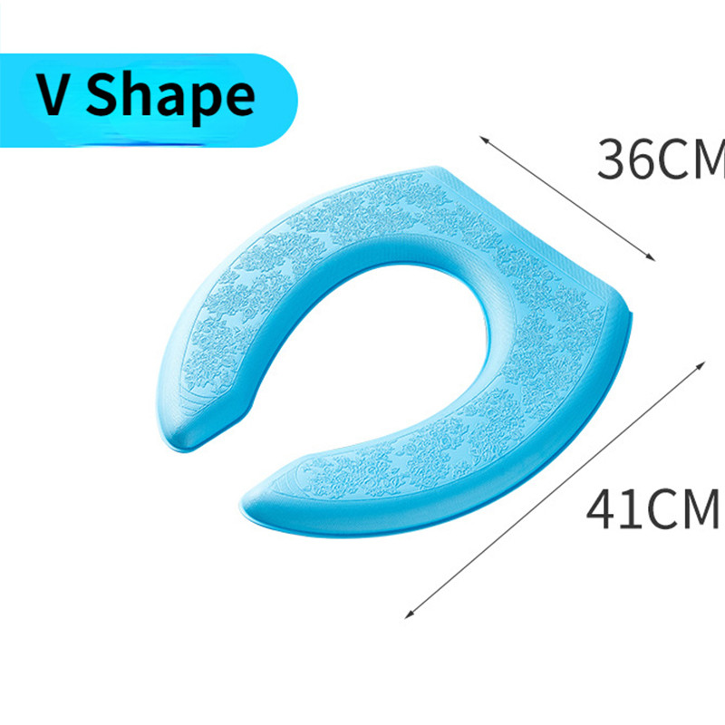 Vandeniui atsparus minkštas tualeto sėdynės užvalkalas, plaunamas lipdukas su putplasčiu tualeto užvalkalas EVA tualeto pagalvėlės lipdukas vonios kambariui, apsaugantis nuo tualeto