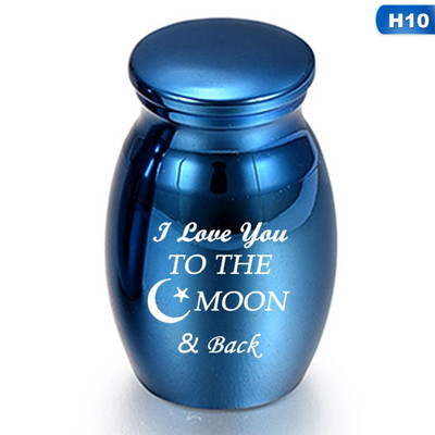 Plavi ljudski pepeo Keepsake Angel Wings Memorijalna urna Mini kremacijske urne Držač pepela za ljudske ljubimce Memorijalne urne