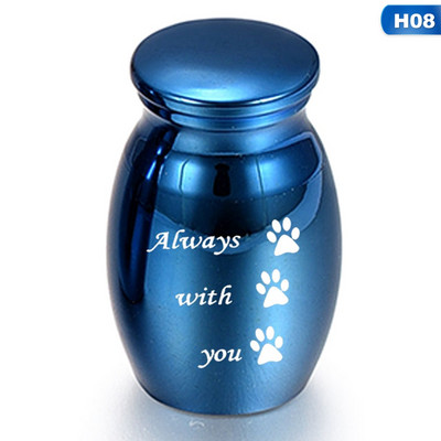 Plavi ljudski pepeo Keepsake Angel Wings Memorijalna urna Mini kremacijske urne Držač pepela za ljudske ljubimce Memorijalne urne