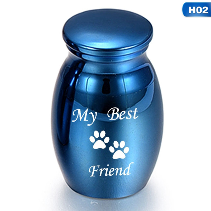 Plavi ljudski pepeo Keepsake Angel Wings Memorijalna urna Mini kremacijske urne Držač pepela za ljudske ljubimce Memorijalne urne