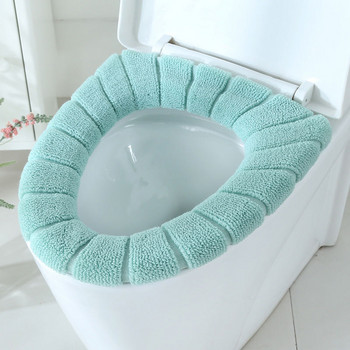 Топла мека миеща се подложка за тоалетна чиния Комплект възглавници за тоалетна седалка за домашен декор Closestool Mat Калъф за седалка Аксесоари за капака на тоалетната