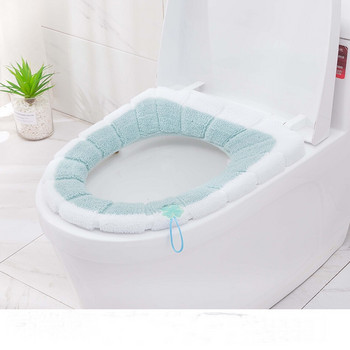 Топла мека миеща се подложка за тоалетна чиния Комплект възглавници за тоалетна седалка за домашен декор Closestool Mat Калъф за седалка Аксесоари за капака на тоалетната