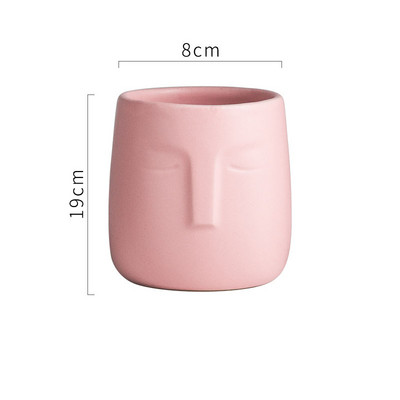 Eiropas keramikas mutes skalojamā līdzekļa krūze Vienkārša sejas reljefs rotājumi Darbvirsmas radošās zobu suku krūzes Mājas vannas istabas piederumi