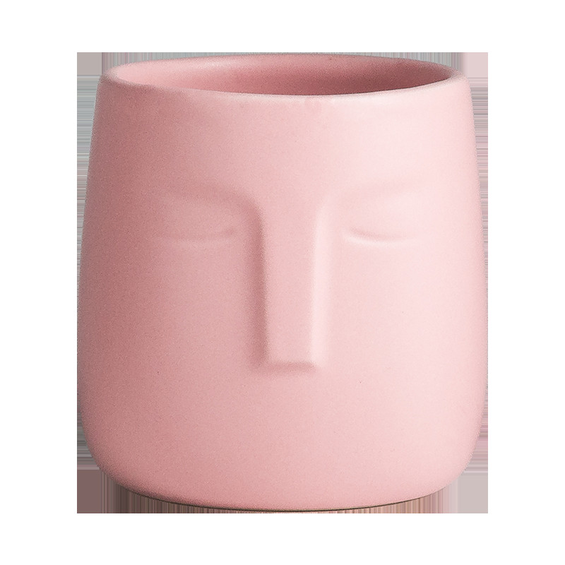 Eiropas keramikas mutes skalojamā līdzekļa krūze Vienkārša sejas reljefs rotājumi Darbvirsmas radošās zobu suku krūzes Mājas vannas istabas piederumi